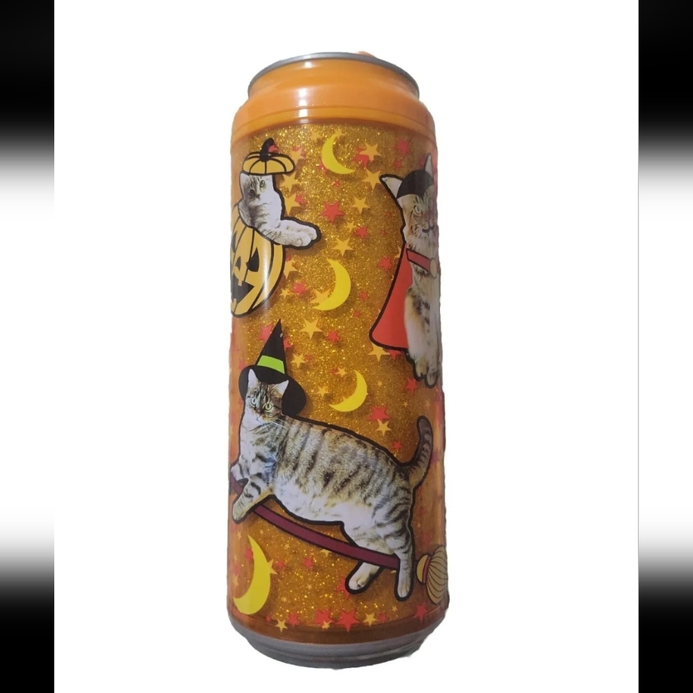 Cool Gear Soda Can Travel Tumbler Cup Halloween Cat Kittens 16 oz